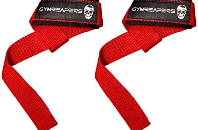 Gymreapers Lifting Wrist Straps for Weightlifting, Bodybuilding, Powerlifting, Strength Training, & Deadlifts – Padded Neoprene with 18 inch Cotton