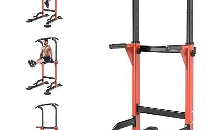 Pull Up Dip Station For Home Gym Strength Training Fitness Workout Station Chin-Ups Push-Ups Pull-Ups Dip-Ups 330LBS T055CDC