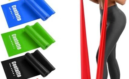 Exercise Bands Resistance Bands for Working Out, Workout Bands with Different Strengths, Elastic Band for Exercise, Physical Therapy Equipment, for Yoga, Strength Training, Pilates, Stretching