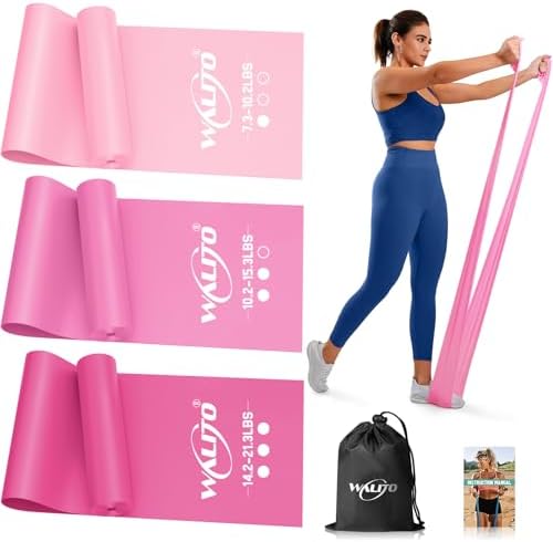 WALITO Resistance Bands for Working Out, Exercise Bands for Women and Men, Workout Bands for Physical Therapy, Stretch, Recovery, Pilates, Rehab, Strength Training and Home Gym