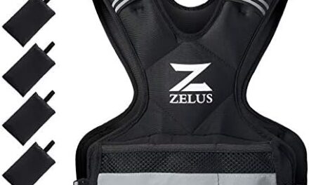 ZELUS Weighted Vest for Men and Women | 4-10lb/11-20lb/20-32lb Vest with 6 Ironsand Weights for Home Workouts | Adjustable Body Weight Vest Exercise Set for Cardio and Strength Training