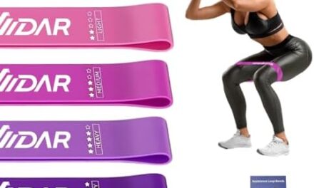 Resistance Loop Exercise Bands, Resistance Bands for Working Out, Exercise Bands for Yoga, Pilates, Rehab, Fitness and Home Workout, Elastic Bands for Women & Men, Set of 5 with Carry Bag