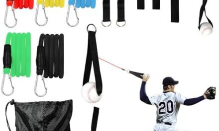 Baseball Resistance Trainer,Training Aid for Baseball Softball Pitchers,Interchangeable Grips to Build Arm Strength,Arm Bands for Baseball Players,Baseball Throwing Trainer,Great to Warm-Up