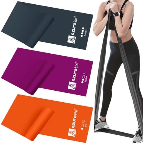 Resistance Bands,Professional Long Non-Latex Elastic Stretch Bands,Exercise Bands for Physical Therapy, Yoga, Pilates, Rehab, at-Home or The Gym Workouts, Strength Training