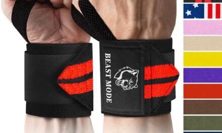 TECEUM Weightlifting Wrist Wraps with Thumb Loop – Heavy Duty Wrist Workout Braces for Men and Women – Ideal for Powerlifting, Strength Training, Bodybuilding