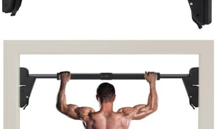 FICTOR Door Pull up Bar for Doorway, Strength Training Equipment, Adjustable Door Frame, Non-slip Chin up Bar for Home Gym, with No Screw Installation