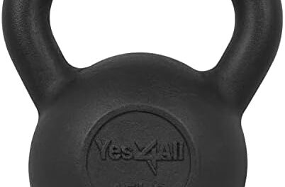 Yes4All 5-80 lbs Cast Iron Kettlebell for Dumbbell Weights Exercises, Gym, Full Body Home Workout Equipment, Push up, Grip and Strength Training