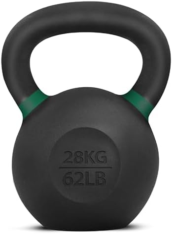 Yes4All Kettlebell Weights Cast Iron/Kettlebells Powder Coated – Strength Training, Home Gym, Full-body Exercises