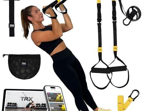 TRX GO Suspension Trainer System, Full-Body Workout for All Levels & Goals, Lightweight & Portable, Fast, Fun & Effective Workouts, Home Gym Equipment or for Outdoor Workouts, Grey