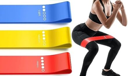 Renoj Resistance Bands for Working Out, Elastic Exercice Loop Bands for Physical Therapy, 5 Set of Stretch Bands for Booty Legs, with Instruction Manual and Carry Bag