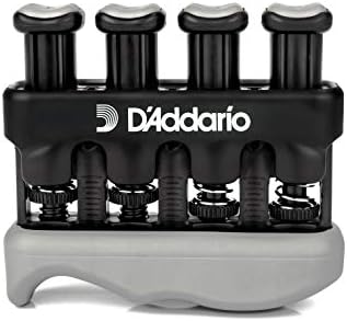 D’Addario Accessories Hand Exerciser–Improve Dexterity and Strength in Fingers, Hands, Forearms- Adjust Tension Per Finger– Simulated Strings Help Develop Calluses- Comfortable Conditioning