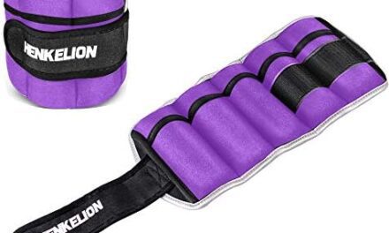 Henkelion 1 Pair 2 3 5 10 Lbs Adjustable Ankle Weights for Women Men Kids, Strength Training Wrist and Ankle Weights Sets for Gym, Fitness Workout, Running, Lifting – Black Grey Pink Blue Purple