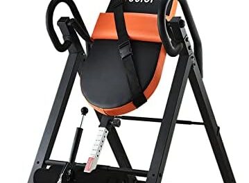 Inversion Table for Back Pain Relief, 350 lbs Capacity Strength Training Inversion Equipment, Decompression Table for Pain Therapy Training with Safe Belt & Comfortable Ankle Holders