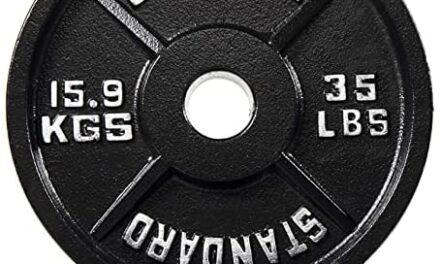 Olympic Cast Iron Plate for Strength Training and Weightlifting, Pairs, Sets or Set with Barbell, Multiple Sizes