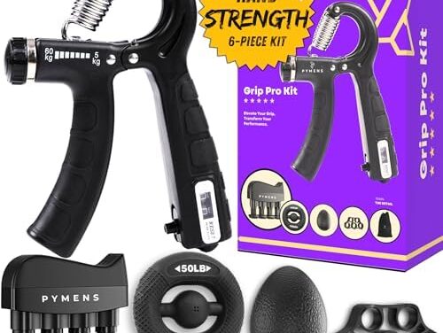 GRIP PRO KIT – Hand Strengthening Devices, Wrist Strengthening Devices, Grip Strength Trainer Kit, Hand Exercisers For Therapy, Hand Workout Grip, Grip Tester, Strength Training Grip Strengtheners, Hand Grip Strengthener Kit, Grip Strength Trainer, Grip Trainer.