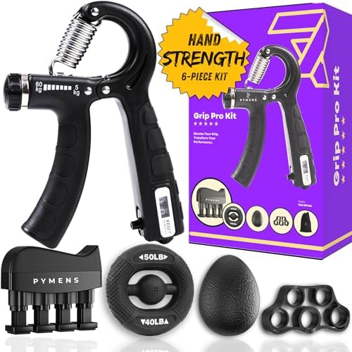 GRIP PRO KIT – Hand Strengthening Devices, Wrist Strengthening Devices, Grip Strength Trainer Kit, Hand Exercisers For Therapy, Hand Workout Grip, Grip Tester, Strength Training Grip Strengtheners, Hand Grip Strengthener Kit, Grip Strength Trainer, Grip Trainer.