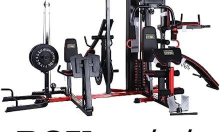 Multifunctional Home Gym System Workout Station with Leg Extension and Preacher Curl, 122.5LB Weight Stack, Multiple Options, Multiple Packages