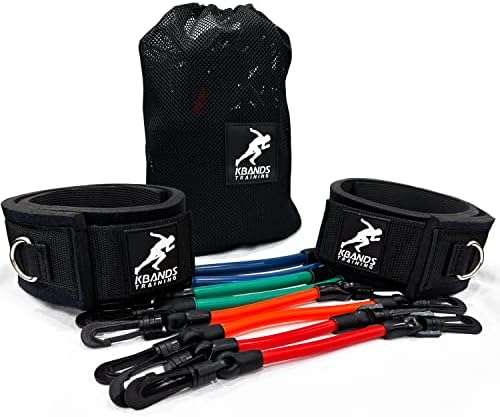 Kbands | Speed and Strength Leg Resistance Bands | Includes Speed 101 and Agility FX Digital Training Programs – Sizes for Youth, Intermediate, and Advanced Athletes