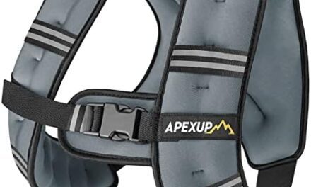 APEXUP Weighted Vest Men 5lbs/10lbs/15lbs/20lbs/25lbs/30lbs Weights with Reflective Stripe, Weighted vest for Women Workout Equipment for Strength Training Running