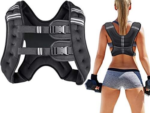 Prodigen Running Weight Vest for Men Women Kids 8 12 16 20 Lbs Weights Included, Body Weight Vests for Training Workout, Jogging, Cardio, Walking, Elite Adjustable Weighted Vest Workout Equipment