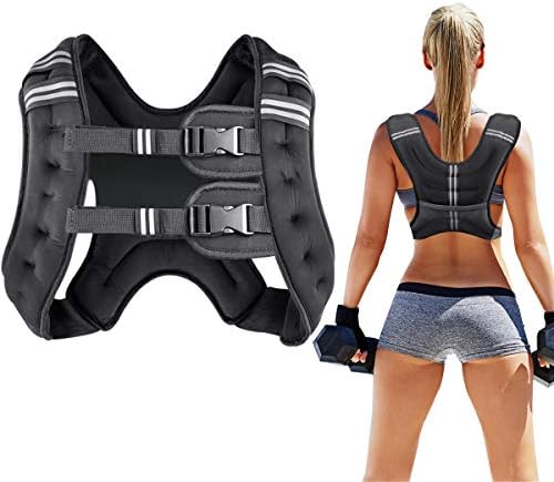 Prodigen Running Weight Vest for Men Women Kids 8 12 16 20 Lbs Weights Included, Body Weight Vests for Training Workout, Jogging, Cardio, Walking, Elite Adjustable Weighted Vest Workout Equipment