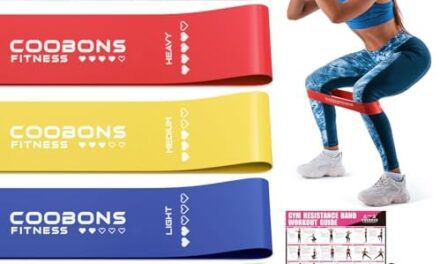 Resistance Bands for Working Out, Exercise Bands for Women & Men, Latex Elastic Bands for Yoga, Pilates, Rehab, Fitness and Home Workout, Strength Bands for Booty