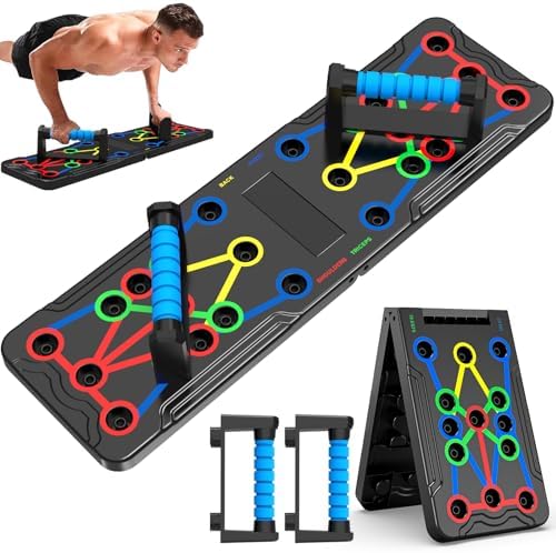 Solid Push Up Board Home Workout Equipment Multi-Functional Pushup Stands System Fitness Floor Chest Muscle Exercise Professional Equipment Burn Fat Strength Training Arm Men & Women Weights , Best Choice for Daily Gifts