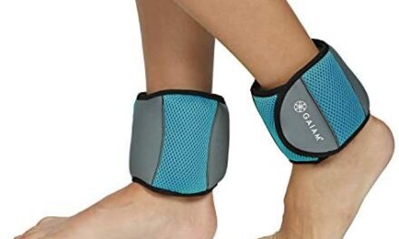 Gaiam Ankle Weights Strength Training Weight Sets For Women & Men With Adjustable Straps – Walking, Running, Pilates, Yoga, Dance, Aerobics, Cardio Exercises (5lb & 10 Pound Sets)