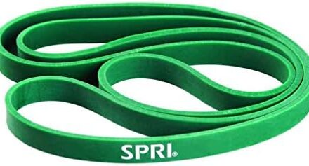 SPRI Superbands – Resistance Band for Assisted Pull-ups, Core Fitness, and Strength Training Resistance Exercises – Versatile Tool for Flexibility, Stamina, and Balance – 0.75″, Green