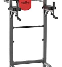 RELIFE REBUILD YOUR LIFE Power Tower Pull Up Bar Station Workout Dip Station for Home Gym Strength Training Fitness Equipment Newer Version,450LBS.